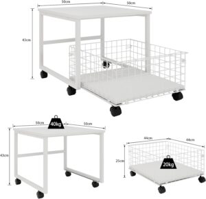 Soporte para nevera pequeñas, recomendado hasta 90 litros.